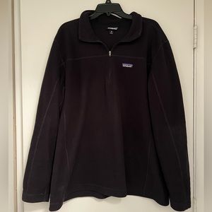 Men’s Black Patagonia Micro Fleece, XXL